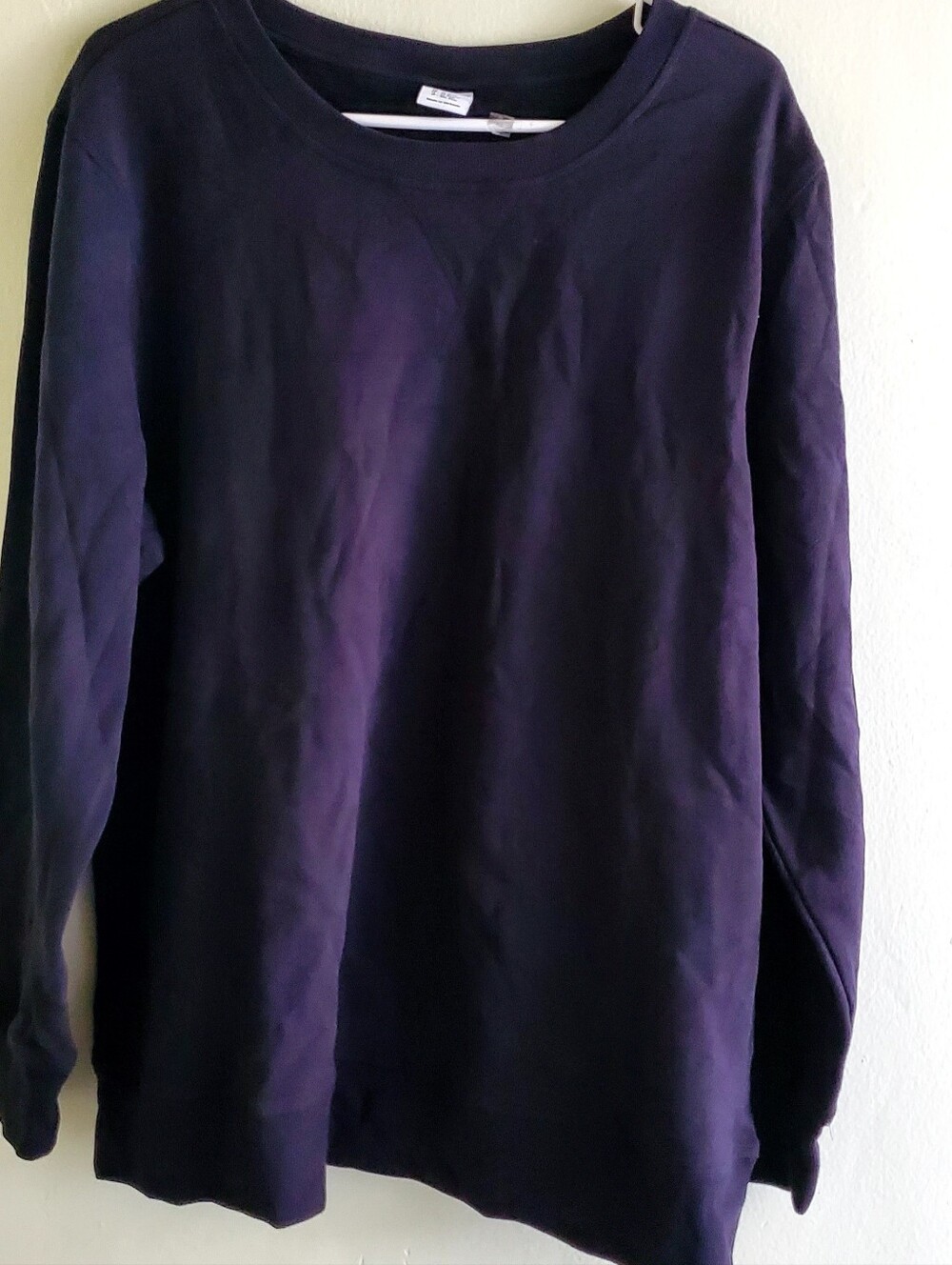 Men's Long Sleeve Crewneck Sweater Black